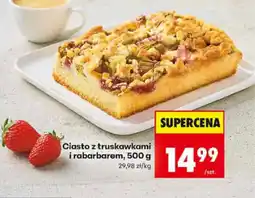 Biedronka Ciasto z truskawkami i rabarbarem oferta