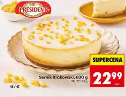 Biedronka President sernik krakowski oferta