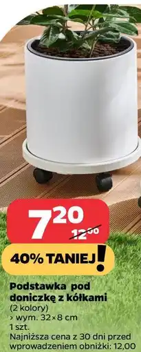 Netto Podstawka pod doniczkę z kółkami (wym. 32x8 cm) oferta