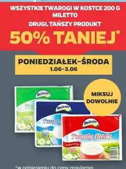 Netto Wszystkie twarogi w kostce 200 g Miletto oferta