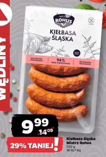 Netto Kiełbasa śląska Mistrz Rohus oferta