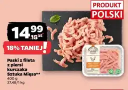 Netto Paski z fileta z piersi kurczaka Sztuka Mięsa oferta