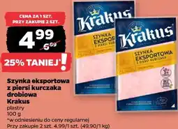 Netto Szynka eksportowa z piersi kurczaka drobiowa Krakus oferta