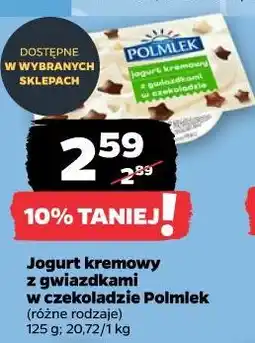 Netto Jogurt kremowy z gwiazdkami w czekoladzie Polmlek oferta