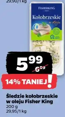 Netto Śledzie kołobrzeskie w oleju Fisher King oferta