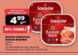Netto Szynka wieprzowa Basiuni Sokołów oferta