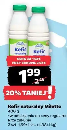 Netto Kefir naturalny Miletto oferta
