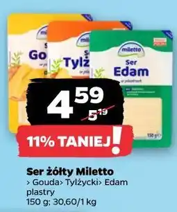Netto Ser żółty Miletto oferta