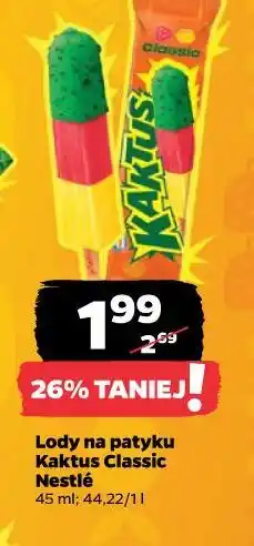 Netto Lody na patyku Kaktus Classic Nestlé oferta