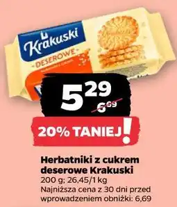 Netto Herbatniki z kremem deserowe Krakuski oferta