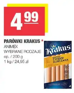 Spar Parówki Krakus z piersi kurczaka oferta