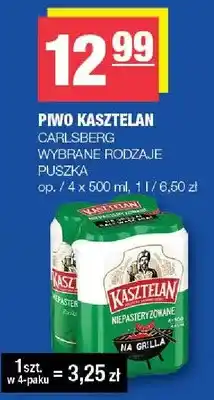 Spar Piwo Kasztelan puszka 4-pak oferta