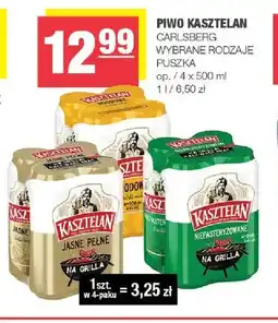 Spar Piwo Kasztelan Jasne Pełne 4-pak oferta