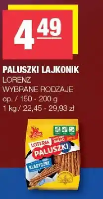 Spar Paluszki Lajkonik oferta