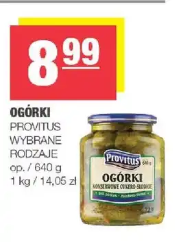 Spar Ogórki konserwowe cukero-słodkie Provitus oferta