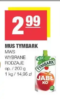 Spar Mus jabłko Tymbark oferta