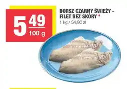 Spar Filet z dorsza czarnego bez skóry świeży oferta