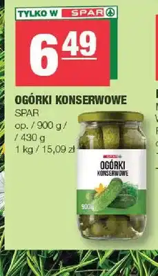 Spar Ogórki konserwowe SPAR oferta