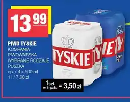 Spar Piwo Tyskie 4-pak oferta