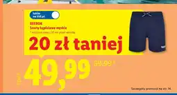 Lidl Szorty kąpielowe męskie Reebok oferta