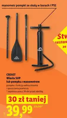 Lidl Pompka z manometrem CRIVIT oferta