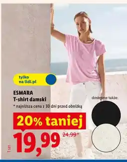 Lidl T-shirt damski Esmara oferta