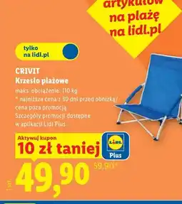 Lidl Krzesło plażowe CRIVIT oferta