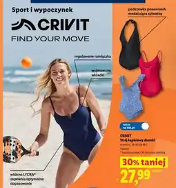 Lidl Strój kąpielowy damski CRIVIT oferta