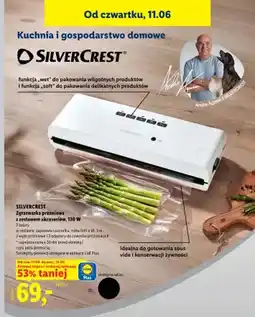 Lidl Zgrzewarka próżniowa SILVERCREST z zestawem akcesoriów 130W oferta