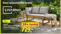 Lidl Ławka z funkcją leżanki Sevilla z drewna akacjowego LIVARNO oferta