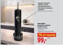 Lidl Dozownik do nalewania napojów w puszce MAD MONKEY 12x42x42cm oferta