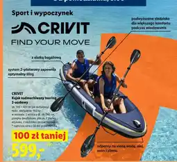 Lidl Kajak nadmuchiwany touring 2-osobowy CRIVIT oferta