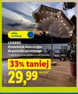 Lidl Oświetlenie dekoracyjne do parasola ogrodowego LIVARNO oferta