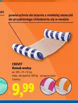 Lidl Hamak wodny CRIVIT 120x72x17cm oferta