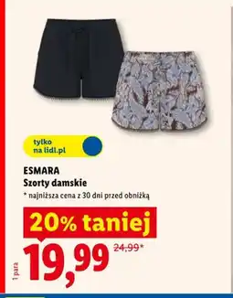 Lidl Szorty damskie Esmara oferta