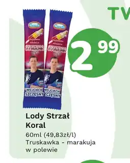 Limonka Lody Strzał Koral Truskawka - marakuja w polewie oferta