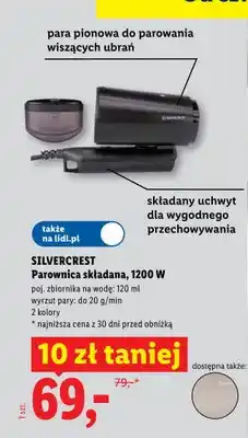 Lidl Parownica składana SILVERCREST 1200W oferta