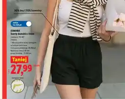 Lidl Szorty damskie z lnem Esmara oferta