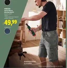 Lidl Szorty robocze jeansowe męskie PARKSIDE oferta