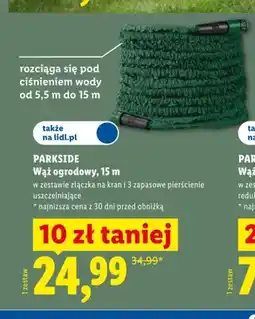 Lidl Wąż ogrodowy PARKSIDE 15m oferta