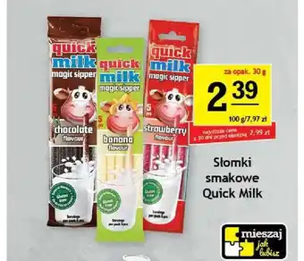 Słomki smakowe Quick Milk chocolate flavour