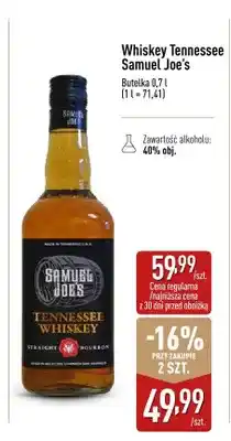 ALDI Whiskey Tennessee Samuel Joe's oferta