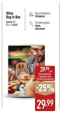 ALDI Wino Bag In Box białe wytrawne Hiszpania oferta