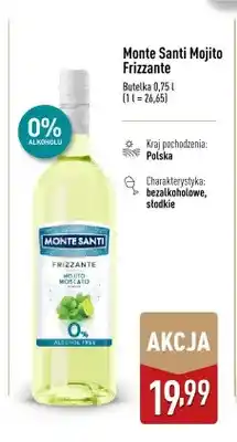 ALDI Wino bezalkoholowe Monte Santi Mojito Frizzante oferta