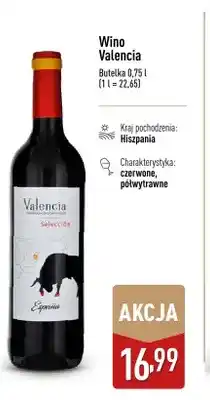 ALDI Wino Valencia czerwone półwytrawne Hiszpania oferta
