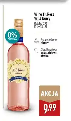 ALDI Wino bezalkoholowe Lil Rose Wild Berry oferta