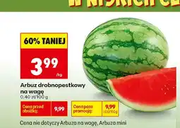 Biedronka Arbuz drobnopestkowy na wagę oferta