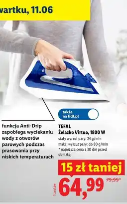 Lidl TEFAL Żelazko Virtuo, 1800 W oferta