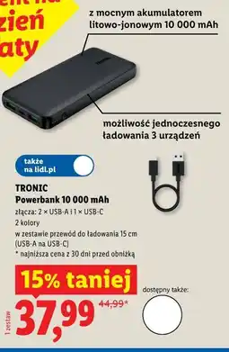 Lidl TRONIC Powerbank 10 000 mAh oferta