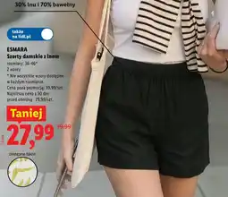 Lidl ESMARA Szorty damskie z lnem oferta